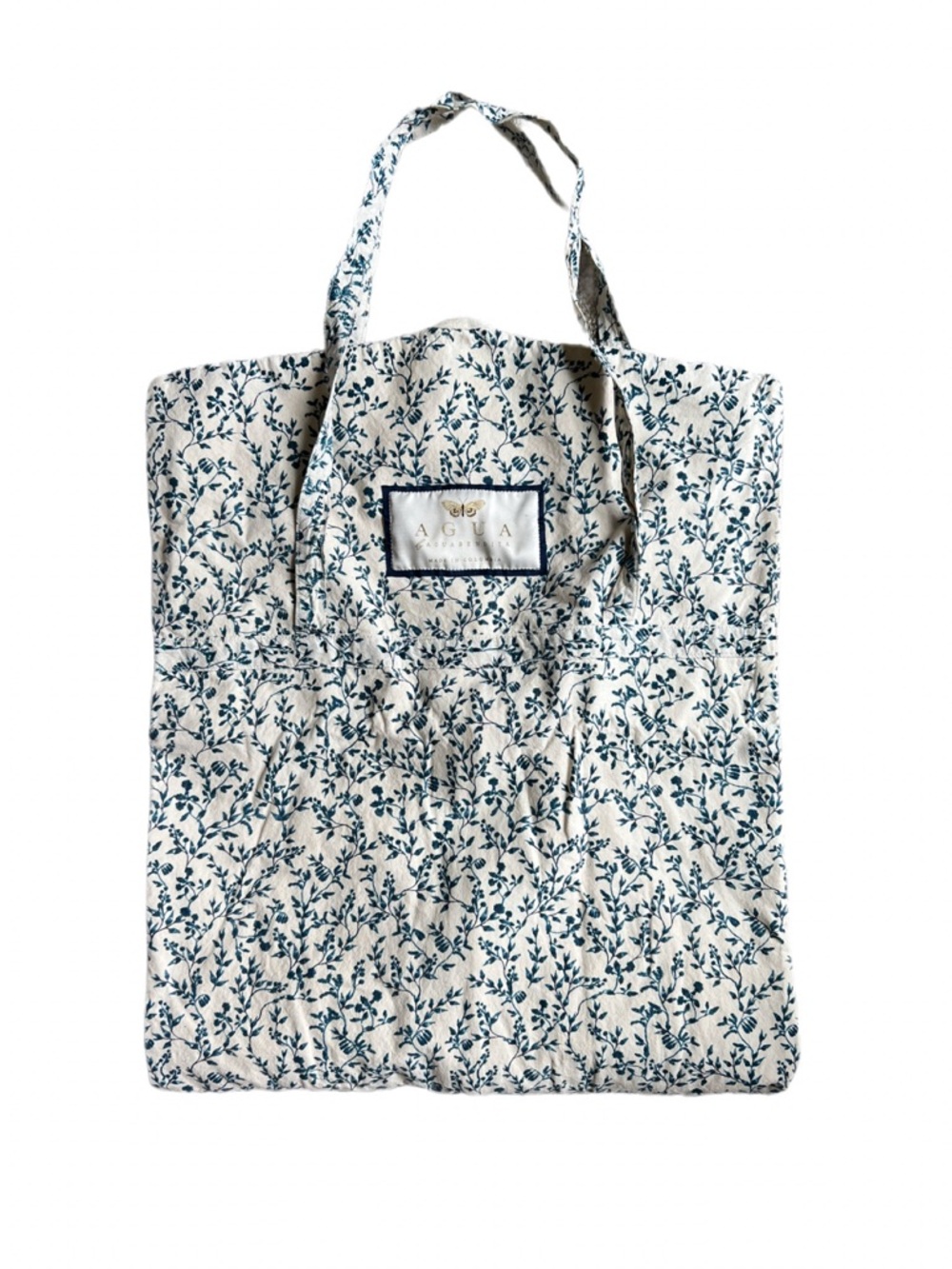 Agua by Agua Bendita Blue Floral Garment Bag Travel Organizer OS